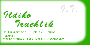 ildiko truchlik business card