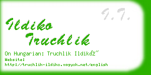 ildiko truchlik business card